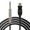 Cable Link Connection 1/4'' Guitar Usb To 6.3mm Jack Bass Instrument Cable