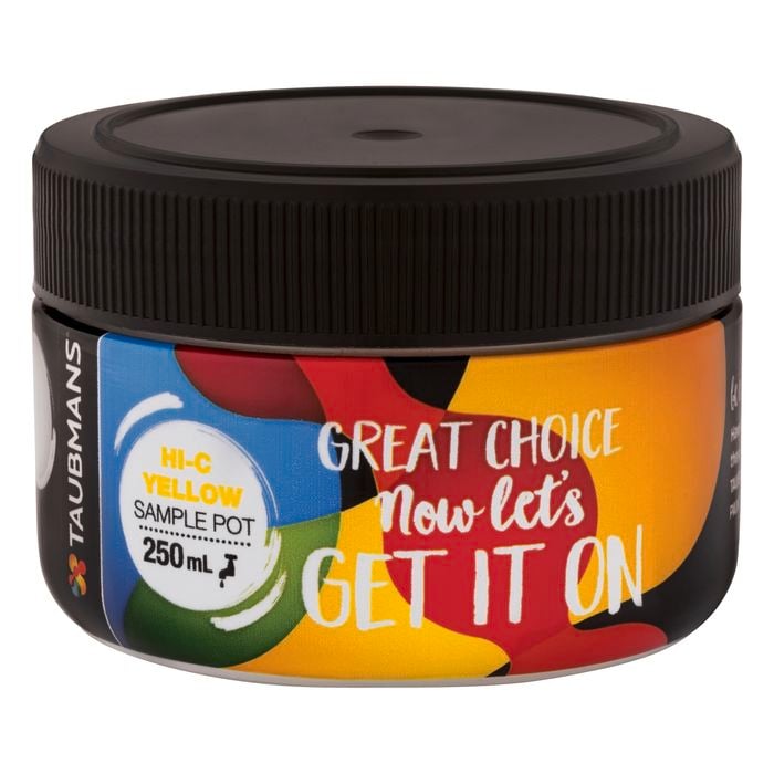 Taubmans 250ml Hi C Yellow Sample Pot