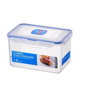 Locknlock 1.9L Airtight Classic Rectangle Food Storage Container Organiser Clear