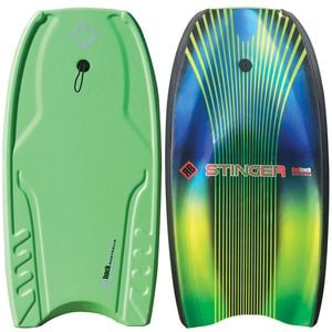 Redback Stinger 42" Bodyboard Beach Surf Board Slick Bottom/crescent Tail Lime