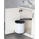 Practa Solutions 15L White Swing Bin