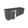 Build-a-Shed 1.5 x 6 x 2m Skillion Double Hinged Side Doors Shed - Grey