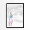 Stylish Woman with Fashion Store   Print 100% Australian Made 60 x 90cm   (Poster)