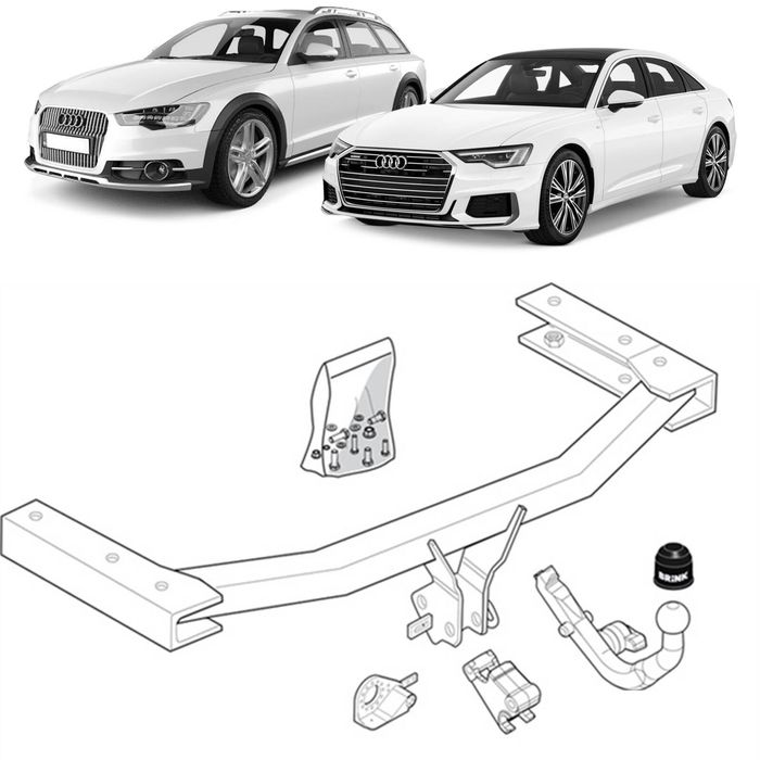 Brink Towbar For Audi A6 Sedan(04/2004 - 08/2011), Audi A6 Wagon(11/2004 - 08/2011)