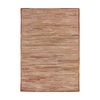 Colorscope contemporary indoor rug premium soft hide leather caramel 160x230cm