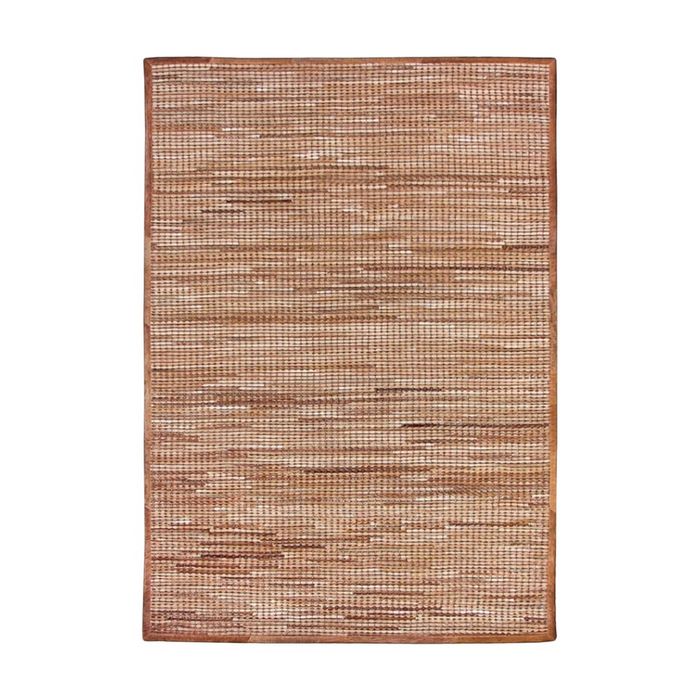Colorscope contemporary indoor rug premium soft hide leather caramel 160x230cm