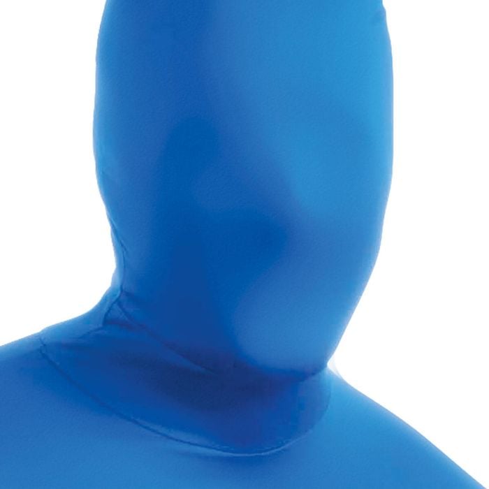 2nd Skin Full Head to Neck Face Mask Adult Halloween Costume Accessory for Sports Fans Blue Colour, ADULT