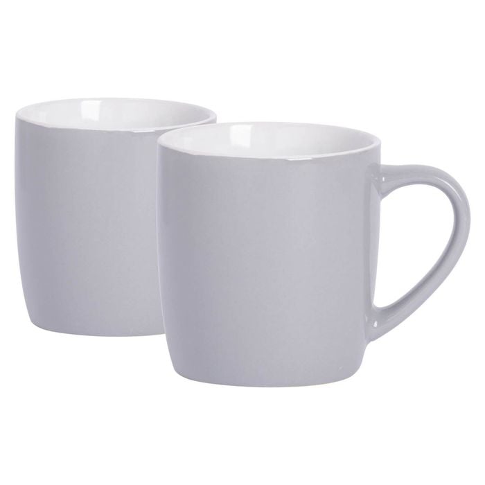 Argon Tableware Coloured Coffee Mugs - 350ml - Pack of 2