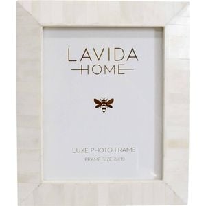 LVD 8x10 Picture/Photo Frame Tapered Bone/MDF White