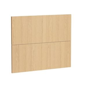 Kaboodle 900mm Oak Latte Modern 2 Drawer Panels