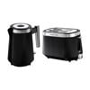 Russell Hobbs Bronte Black Kettle Black/Silver & 2 Slice Bread Toaster Black