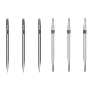 2x 3pc Target Swiss Nano Dart Point Replacement Spare Tip 40mm Silver