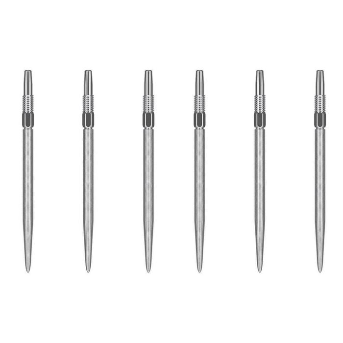 2x 3pc Target Swiss Nano Dart Point Replacement Spare Tip 40mm Silver