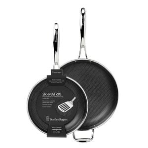 Stanley Rogers 2pc Matrix 26cm + 32cm Frypan Non-stick Suits Induction