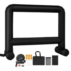 VEVOR 487cm Inflatable Movie Screen 250W with Portable Storage Bag for Outdoor Backyard