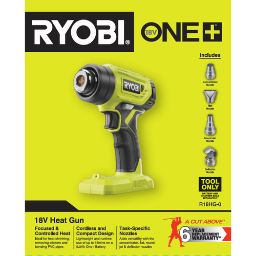 Ryobi 18V ONE Heat Gun Skin Only Bunnings Australia