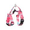 Banhamsisun M Marble Pink Dog Double-Lined Straps Harness Adjustable No Pull