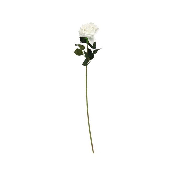 UN-REAL 75cm White Velvet Rose Artificial Flower