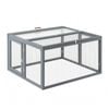 I.pet Chicken Coop Large Portable Wooden Rabbit Run Cage Hutch Outdoor Folding Hen House 110cm