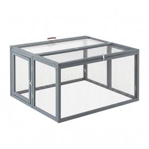 I.pet Chicken Coop Large Portable Wooden Rabbit Run Cage Hutch Outdoor Folding Hen House 110cm