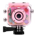1080p FHD Kids Action Sports Camera 30M Waterproof - Pink