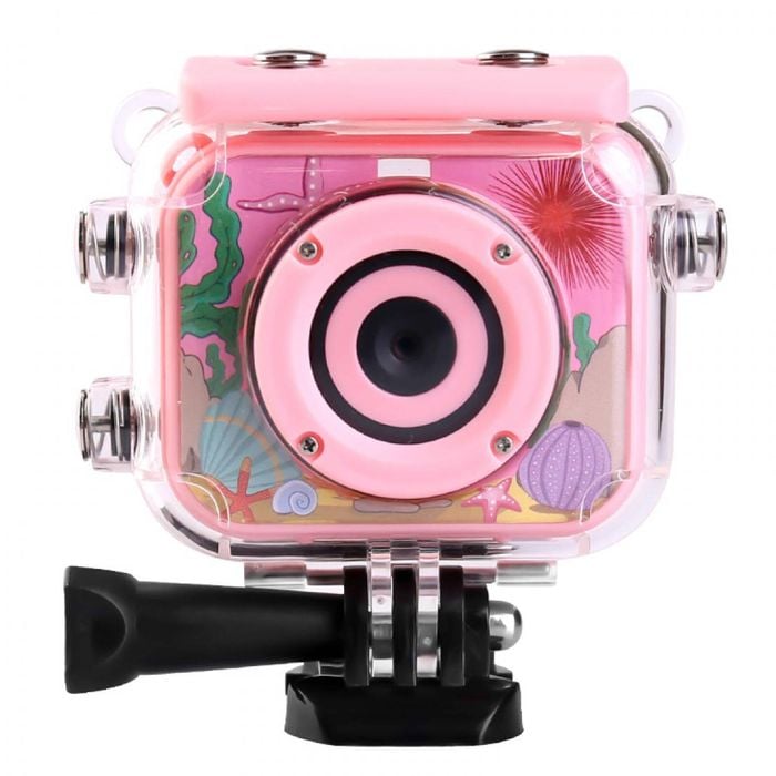 1080p FHD Kids Action Sports Camera 30M Waterproof - Pink
