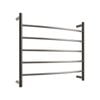 Barelli Gun Metal Grey 5 Bar Round Curved Heated Towel Rail