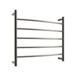 Barelli Gun Metal Grey 5 Bar Round Curved Heated Towel Rail