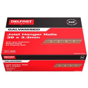 Delfast 38 x 3.3mm Galvanised Joist Hanger Nails - 200 Pack