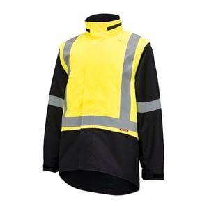 Hard Yakka Wet Weather Hi-Vis Jacket- Size M