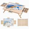 Alston Folding Puzzle Table with Legs for 1500 Piece Puzzles Portable Wooden Jigsaw