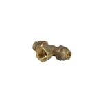 Brasshards 15FL x 15FL x 15FI Brass Flared Tee LF