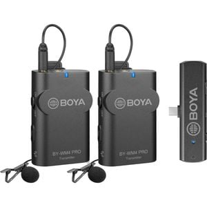 Boya By-wm4 Pro-k6 Wireless Mic Kit For Android 1+2