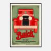 Galrie René Vincent 1929 Buick Vintage Poster -Classic Automotive Advertising Art Print, Black Frame, A2 42 x 60cm (16 x 24inch)