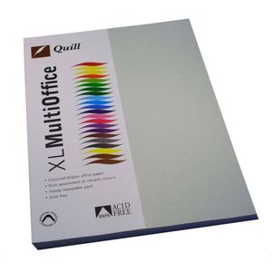 Quill Multioffice Paper 100pk 80gsm (A4) (Grey)