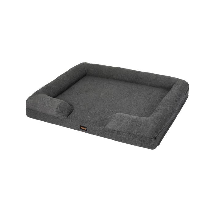 Pawz Dog Bed Teddy Fleece Sofa Large Grey
