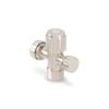 Brasshards 2 Way Under Sink Valve 20mm x 15mm Brushed Nickel Lead Free