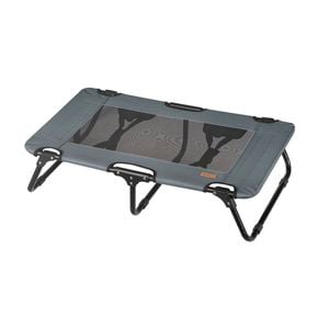 Tedi's Foldable Elevated Dog Bed with Handle M Size in Dark Grey