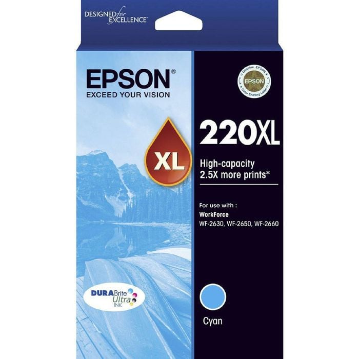 Epson GENUINE Original Epson 220XL Cyan Ink Cartridge WF-2630 WF-2650 WF-2660 T294292