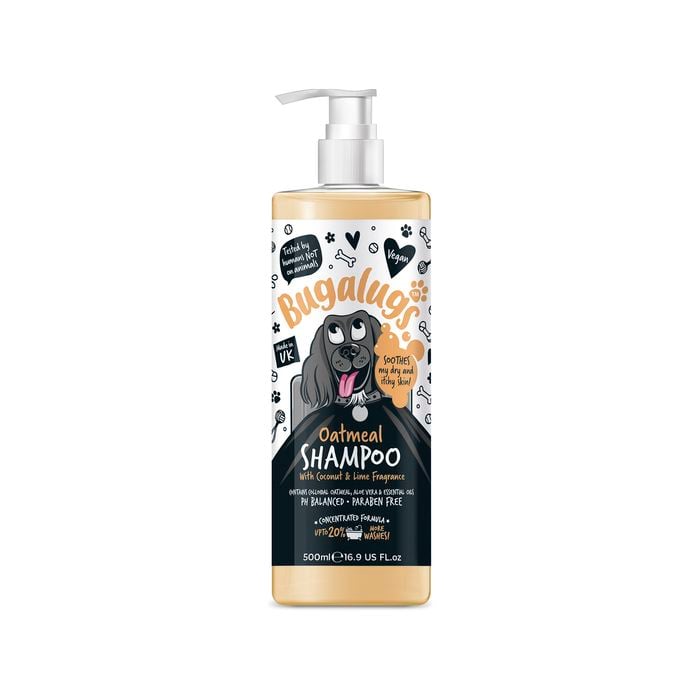 Bugalugs 500ml Oatmeal And Aloe Dog Shampoo