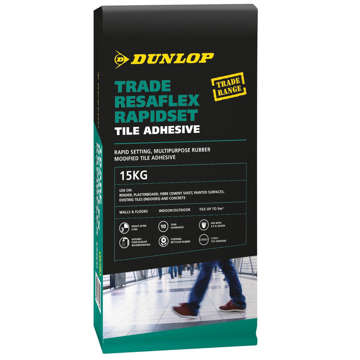 Dunlop 15kg Trade Resaflex Rapidset Tile Adhesive - Bunnings Australia