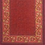 Ideal DIY 67 x 294cm Gold Leaf Red Loop Pile Carpet Runner