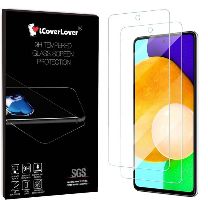 Icoverlover [2-pack] For Samsung Galaxy A72 Tempered Glass Screen Protector