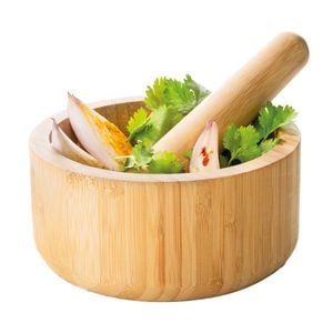Spice Market Bosco Bamboo Mortar & Pestle Baccarat