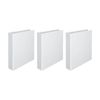 3x Marbig Clearview Hi-cap 2 D-ring 25mm A4 Binder File Document Organiser White
