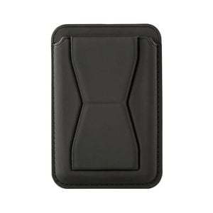 2-in-1 Magnetic Wallet MagSafe Card Holder Kickstand For Phone - Black