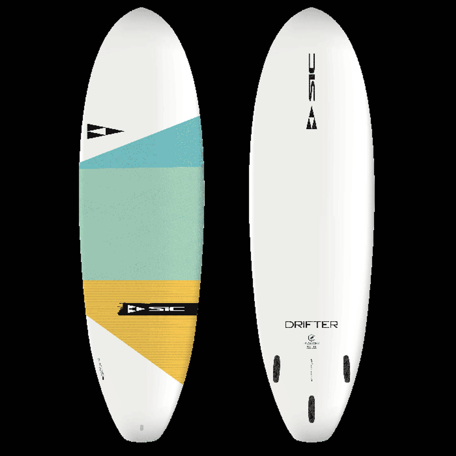 超美品　SIC サーフボード　6’8ft 48L テイクオフ鬼速 DRIFTER Sic 6'8 Drifter Surfboard With Fins - Bunnings Australia