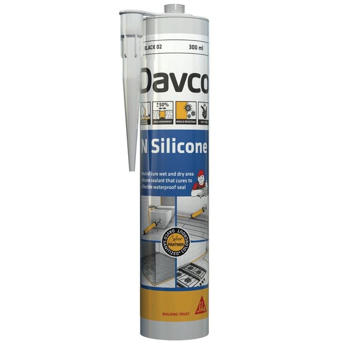Sika 300ml Black NO2 Davco N Silicone Neutral Cure