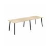 Olg Flare Bar Leaner 4 Leg Black Frame New Oak Ravine Top L2100mm X W900mm