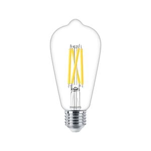 Philips ST64 E27 LED 806lm Clear Filament 6W Bulb